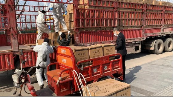 农产品超250吨，奥山集团向湖北累计捐赠九批抗疫物资