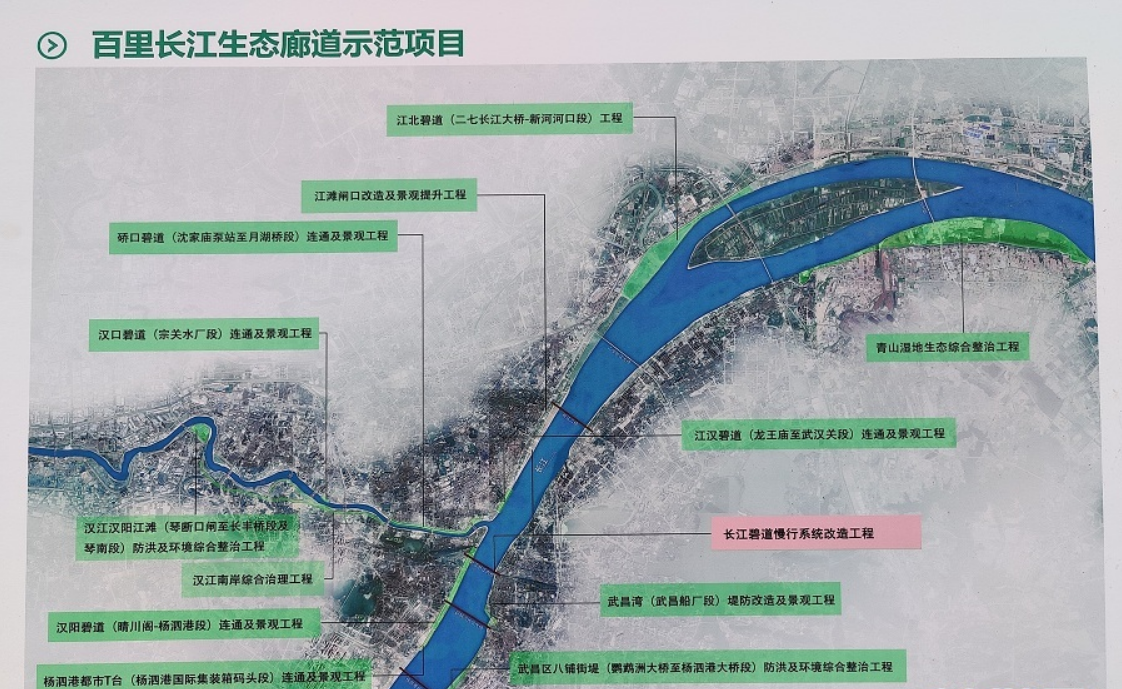 武汉城区区段江滩廊道今年年底将基本贯通